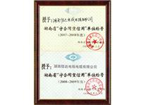 2010-2011年度湖南省守合同重信用单位